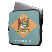 Delaware State Flag Laptop Sleeve (Vorderseite Links)