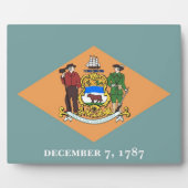 Delaware State Flag Plaque Fotoplatte (Vorderseite)