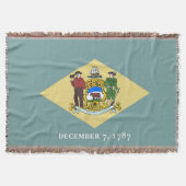Delaware State Flag Print Patriotic Decke (Vorderseite)