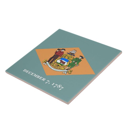 Delaware State Flag Tile Fliese (Seite)