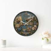 Delaware State Heritage Große Wanduhr (Zuhause)