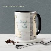 Delaware State Umriss Rustikales Holz-Mug Tasse