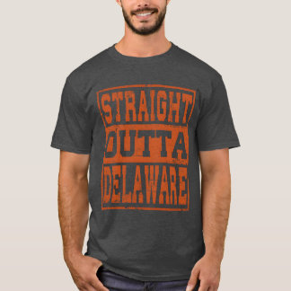 Delaware Straight outta Delaware Vintage lustig T-Shirt