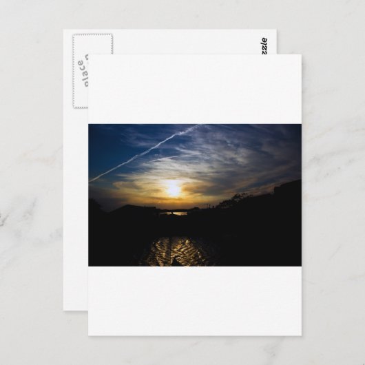 Delaware Sunset Postkarte (Vorne/Hinten)