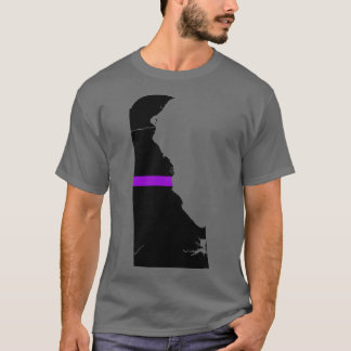 Delaware Thin Lila Line T-Shirt