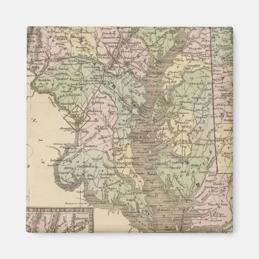 Delaware und Maryland 2 Magnet (Vorne)