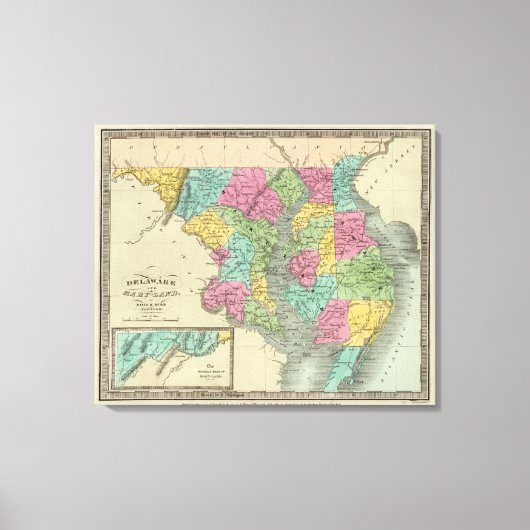 Delaware und MaryLand Leinwanddruck (Vorderseite)