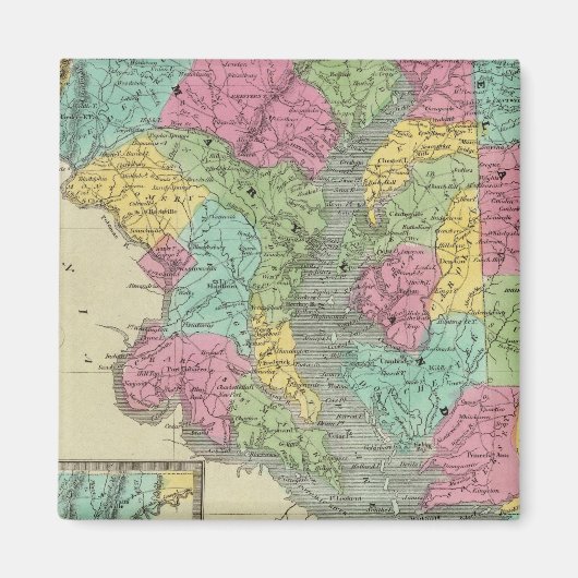 Delaware und MaryLand Magnet (Vorne)