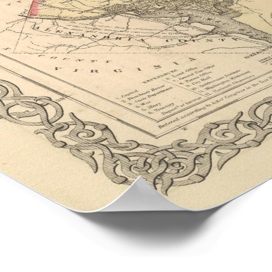 Delaware und Maryland Poster (Ecke)