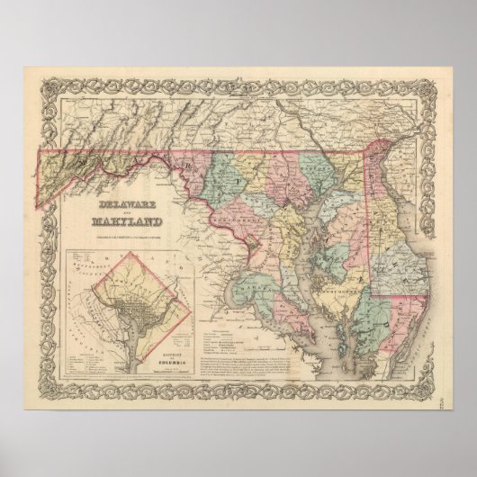 Delaware und Maryland Poster (Vorne)