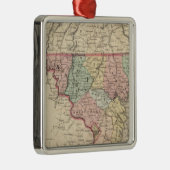 Delaware und Maryland Silbernes Ornament (Rechts)