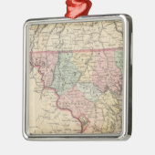 Delaware und Maryland Silbernes Ornament (Links)