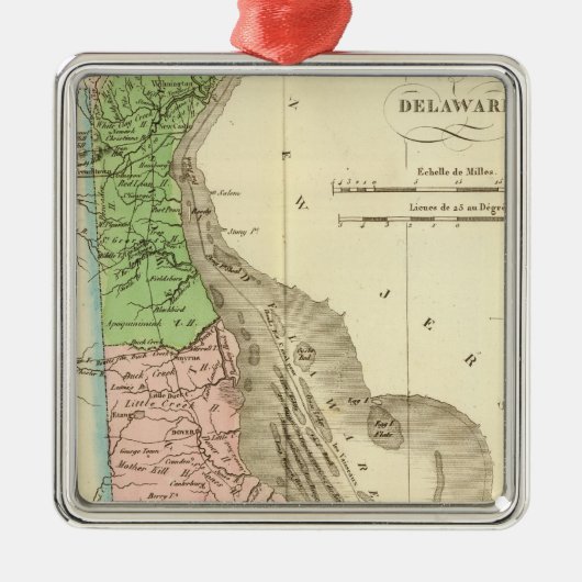 Delaware US Ornament Aus Metall (Vorne)