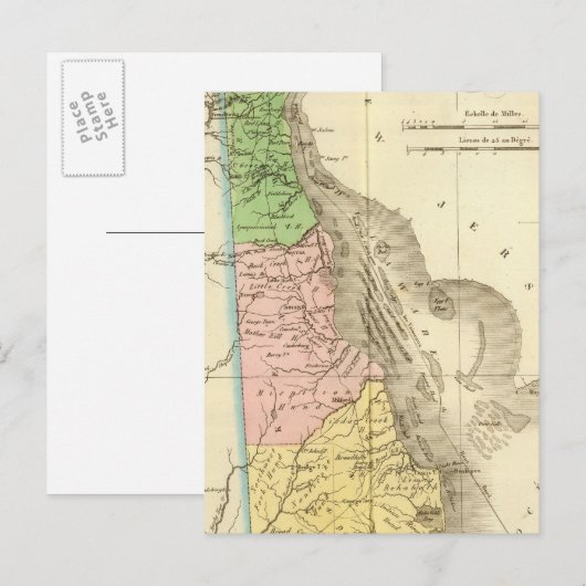 Delaware US Postkarte (Vorne/Hinten)