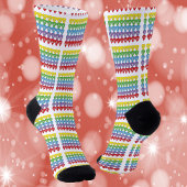 Delaware US Staat Hearts Pattern Socken
