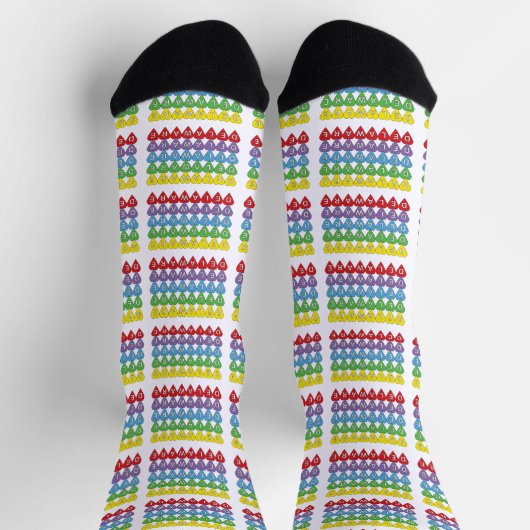 Delaware US Staat Hearts Pattern Socken (Oben)