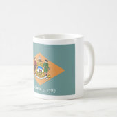 Delaware, US-Staatsflagge der Diamond Kaffeetasse (VorderseiteRechts)