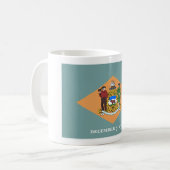 Delaware, US-Staatsflagge der Diamond Kaffeetasse (Vorderseite Links)