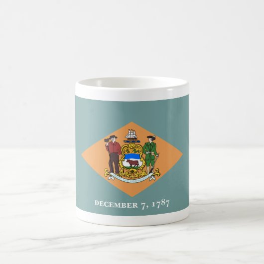 Delaware, US-Staatsflagge der Diamond Kaffeetasse (Mittel)