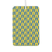 Delaware US State Blue Gold Pattern Autolufterfrischer (Vorderseite)