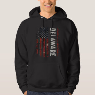 Delaware USA-Flagge Hoodie