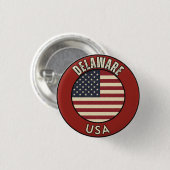 Delaware Vereinigte Staaten von Amerika Button (Vorne & Hinten)