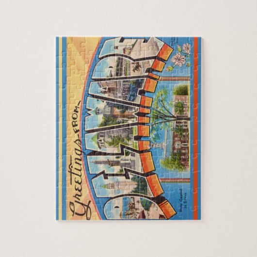 Delaware Vintag Postcard Puzzle (Vertikal)