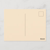 Delaware Vintag Staat Map Postkarte (Rückseite)