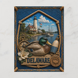 Delaware Vintage Reise Postkarte
