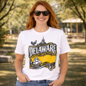 Delaware Vintage State Grafik T-Shirt