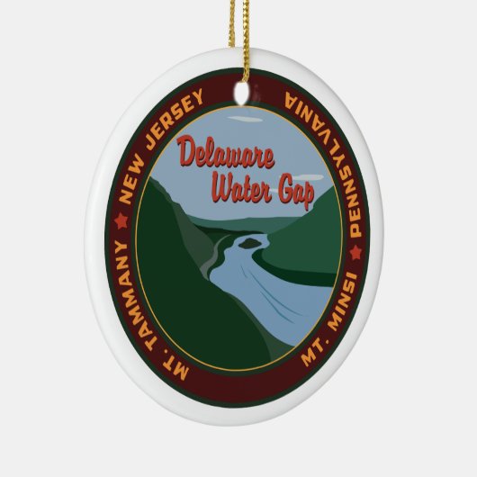 Delaware Water Gap Keramikornament (Rechts)