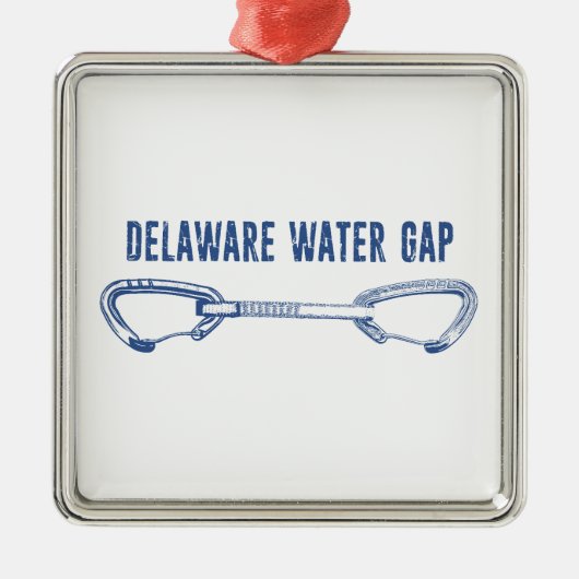 Delaware Water Gap Klettern Schnellziehen Ornament Aus Metall (Vorne)