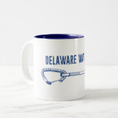 Delaware Water Gap Klettern Schnellziehen Zweifarbige Tasse (Vorderseite Links)