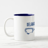 Delaware Water Gap Klettern Schnellziehen Zweifarbige Tasse (Links)