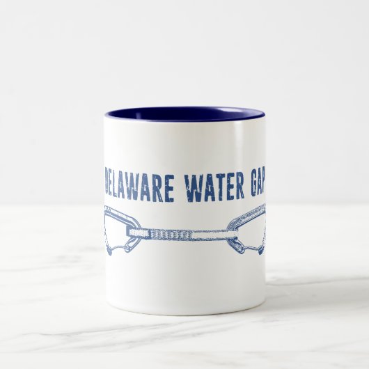 Delaware Water Gap Klettern Schnellziehen Zweifarbige Tasse (Mittel)