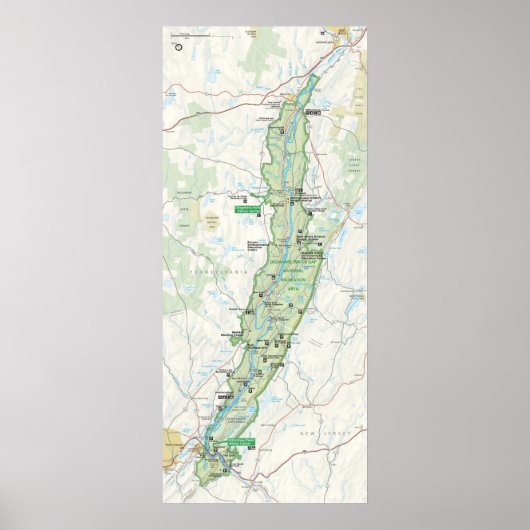Delaware Water Gap National Recreation Area Poster (Vorne)