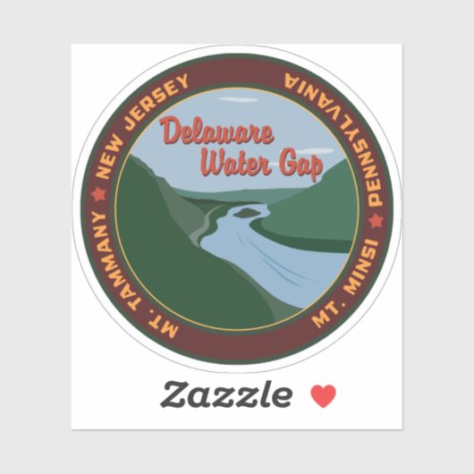 Delaware Water Gap Sticker (Blatt)