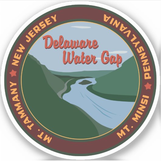 Delaware Water Gap Sticker (Vorderseite)