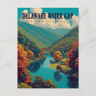 Delaware Water Gap Vintage Travel Postkarte