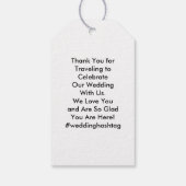 Delaware Wedding Welcome Bag Tags, Geschenkanhänger (Rückseite)