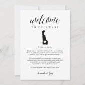 Delaware Wedding Welcome Letter & Itinerary (Vorderseite)