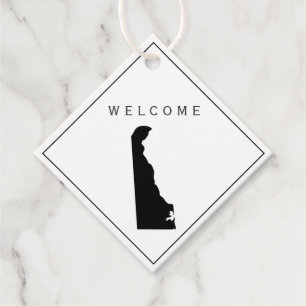 Delaware Welcome Bag Geschenk Tag für Hochzeitswoc Geschenkanhänger