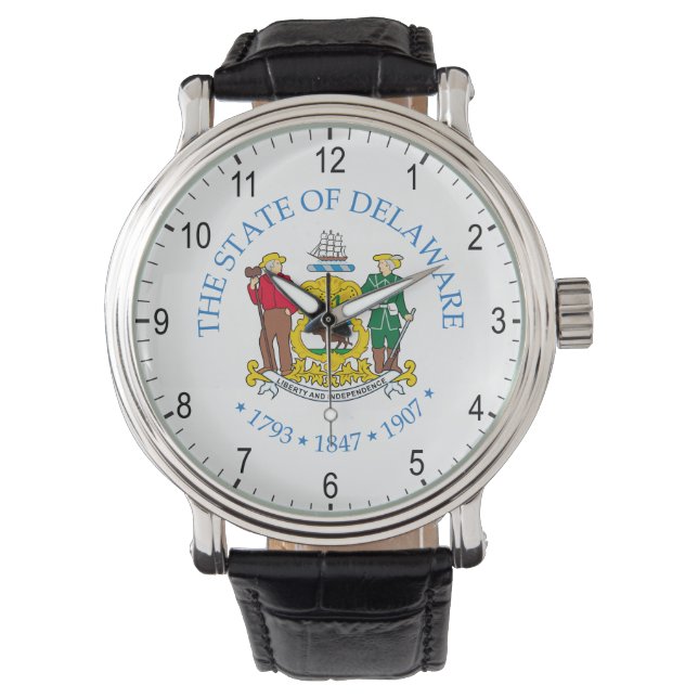 Delaware-Zeichen Armbanduhr (Vorderseite)