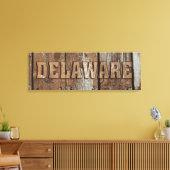 Delaware-Zeichen für rustikale Leinwand (Insitu (Wohnzimmer))