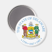 Delaware-Zeichen Magnet (Vorderseite/Rückseite)