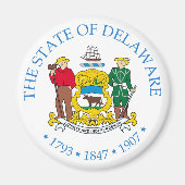 Delaware-Zeichen Magnet (Vorne)