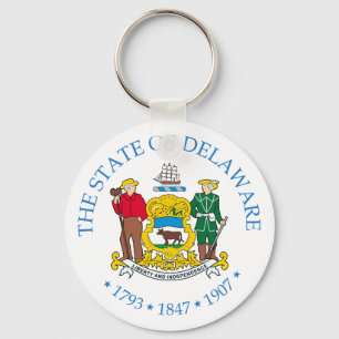 Delaware-Zeichen Schlüsselanhänger