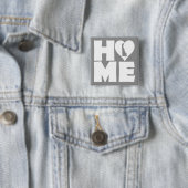 Delaware Zuhause Heart Staat Button Abzeichen Butt (Beispiel)
