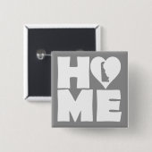 Delaware Zuhause Heart Staat Button Abzeichen Butt (Vorne & Hinten)