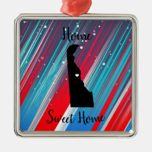 Delaware Zuhause Sweet Zuhause Ornament Aus Metall
